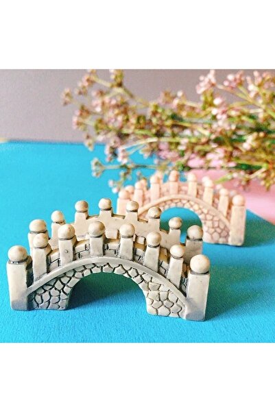 Himi Pasta Süsleri 2-Piece Stone Bridge Model Toothpick Cupcake Cake Decorati...
