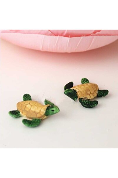 Turtle 2 Pieces Miniature Figure Character Toys Household Small Tiny Toys