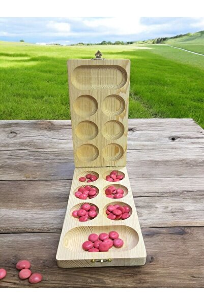 VANCKEY Ahşap Mangala Strateji Ve Zeka Oyunu Eğitici Oyun