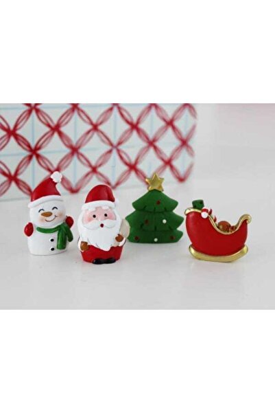 Christmas 4 Potted Ornaments Terrarium Objects Miniature Objects Terrarium Supplies