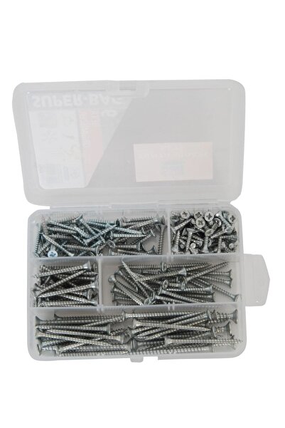 Netzerkoz Sunta Vidası Seti -210 Adet 6 Çeşit Sunta Vidası - Organizer Takım ...