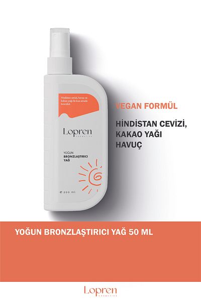 Lopren 200 مل زيت برونزي مكثف