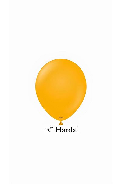 Gold Center 12 Inch Mustard 10-Piece Balloon Set - My Party Set^^