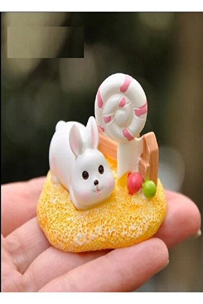 Himi Pasta Süsleri Cute Rabbit Model Toothpick Cupcake Cake Decoration Birthd...