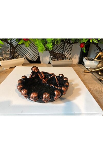 Atak Hediyelik Polyester Decorative Skeleton Figurine Object - Ashtray