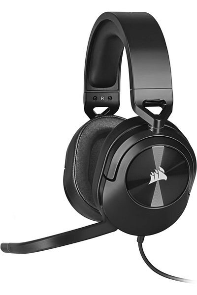 Corsair HS55 Surround Gaming Headset (Leatherette Ear Pads, Dolby 7.1, Omni Mic, Multi-Platform) Carbon