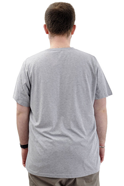 ModeXL Чоловіча футболка - велосипедна горловина, з принтом, кишенями, Grimelanj, Mode XL, великий розмір REFUEL U24053