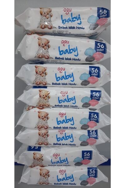 AGU BABY Bebek Islak Havlusu 56 Lı 10 Adet