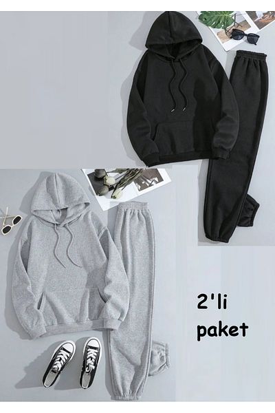 DAXİS Sportwear Company Unisex Hooded 2-Piece Tracksuit Set - DAXİS Sportwear Company