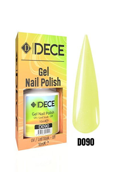 d dece Dece Kalıcı Oje Uv Led D090 (ŞEFFAF YEŞİL) 10ml