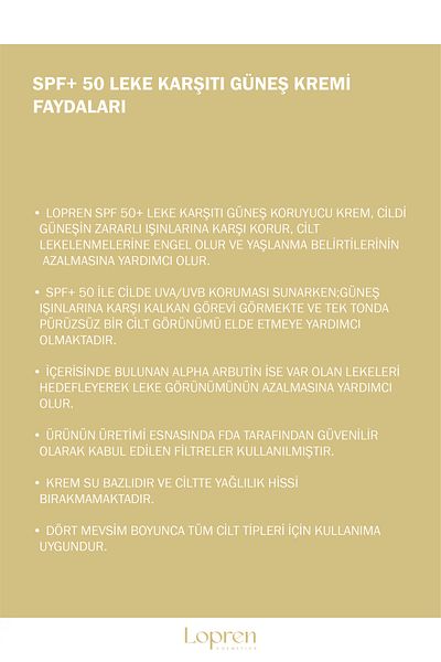 Lopren 50ml SPF 50 Anti-Blemish Sunscreen