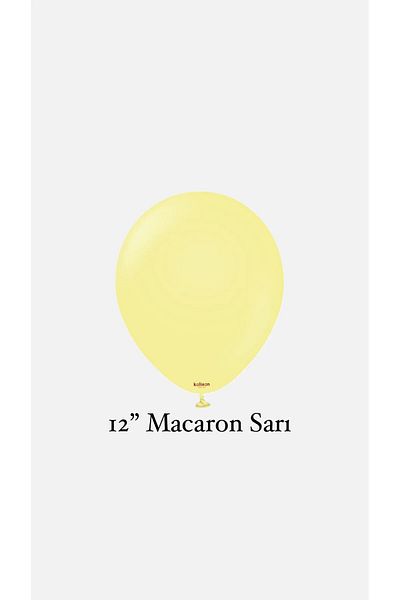 Parti Setim My Party Set^^ Macaron Yellow Colored 20-Piece Balloon Set, Yellow Colored 20-Piece Balloon