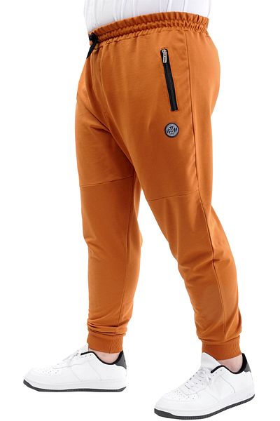 ModeXL Παντελόνι φούτερ με φερμουάρ Cinnamon Color Mode XL - 22501