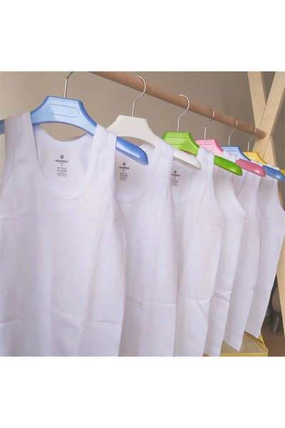 Ceylanoğlu Boys' Cotton Undershirt - Pack of 6