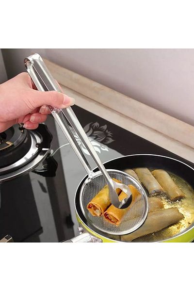 Yenimiyeni Frying Tongs Colander with Strainer