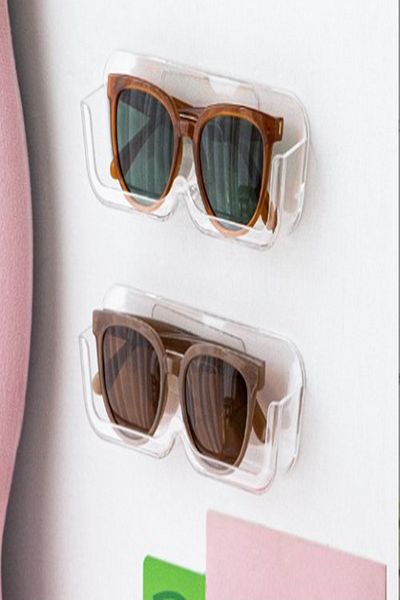 Tor Store Transparent Plexi Glasses Stand - Self-Adhesive, Suitable for All Models (17x6x3 Cm)