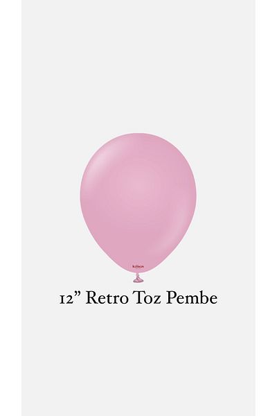 Parti Setim ^^ 12 Inch Powder Pink Colored 10-Piece Balloon Set, 12 Inch Pink Colored 10-Piece Balloon