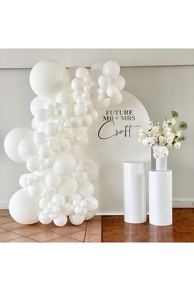 Parti Setim My Party Set^^ Set of 100 White Colored Balloons