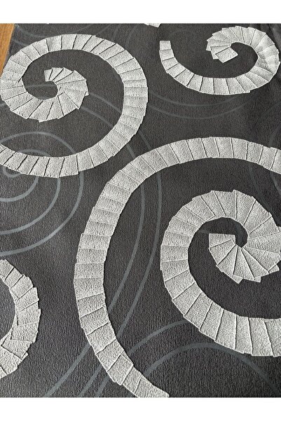 BAŞYAPI DİZAYN Antrasit Üzeri Gri Desenli İthal Vinly Duvar Kağıdı (5m²)