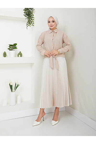 VOLT CLOTHİNG Γυναικείο πουκάμισο Viscose Trend - Tie-Up Fabric