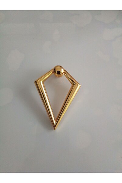 dolaylaryapimarket Üçgen Sarkaç Duğme Kulp Sarı Altın Mutfak Vestiyer Mobilya...