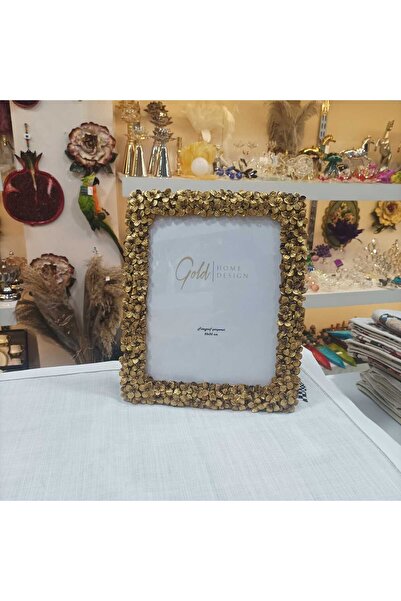 Gold home design PAPATYA DESENLİ FOTOĞRAF ÇERÇEVESİ 20x25 cm