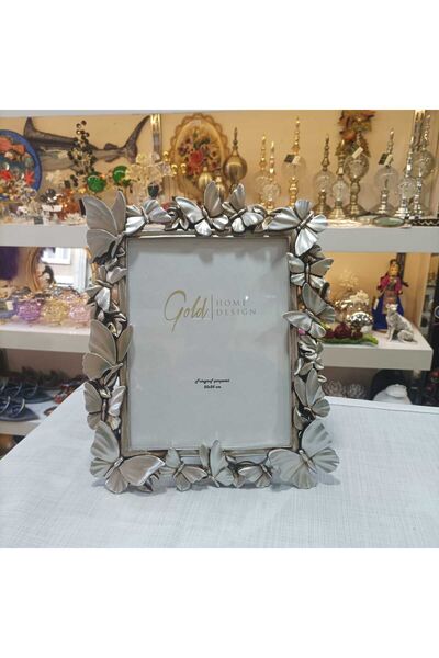 Gold home design Fotoğraf çerçevesi kelebek desenli 20x25