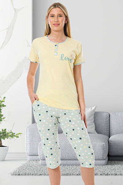 Bella Linda Set de pijamale din bumbac Bermude pentru damă