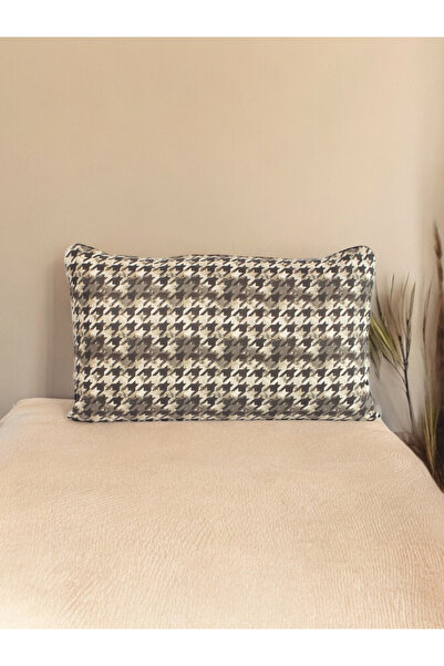 AYPETEKS Biyeli Kaz Ayağı Desen Kanepe, L Koltuk, Divan Kırlent KIlıfı