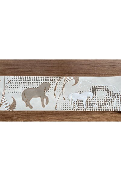 BAŞYAPI DİZAYN At Desenli Çocuk-bebek Odası Bordür (5mx18cm)