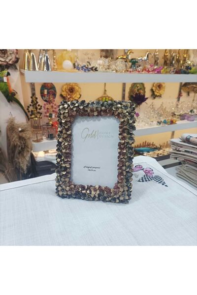 Gold home design Fotoğraf Çerçevesi Papatya Desenli 13x18 cm