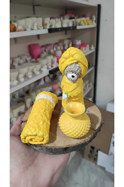 Teddy Bear Set with Bathrobe Terrarium Objects Terrarium Ornaments Potted Ornaments Miniature Object