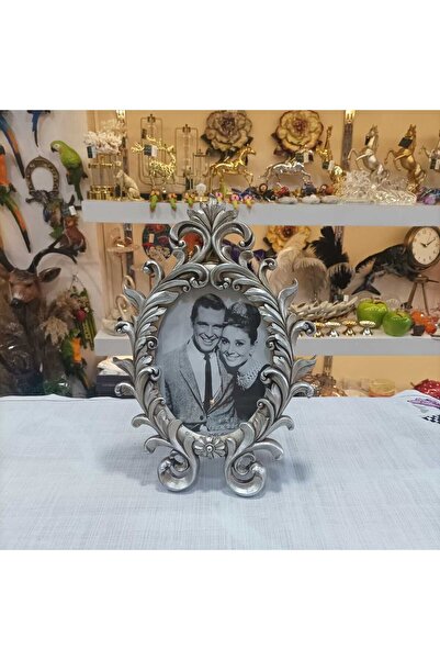 Gold home design Oval sarmaşık desen fotoğraf çercevesi