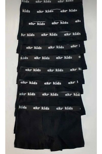 Mostes Underwear Boy's Lycra Black Boxer 10 Pack