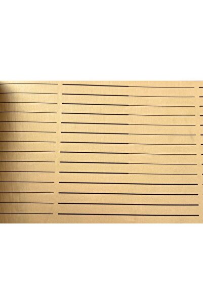 BAŞYAPI DİZAYN Gold Zemin Üzeri Siyah Çizgili Duvar Kağıdı (5m²)