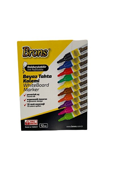 Brons Tahta Kalemi Doldurulabilir Kırmızı 12'li Br-958