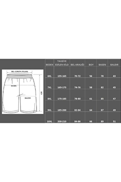 Lifeguard Likralı Büyük Beden Deniz Şortu