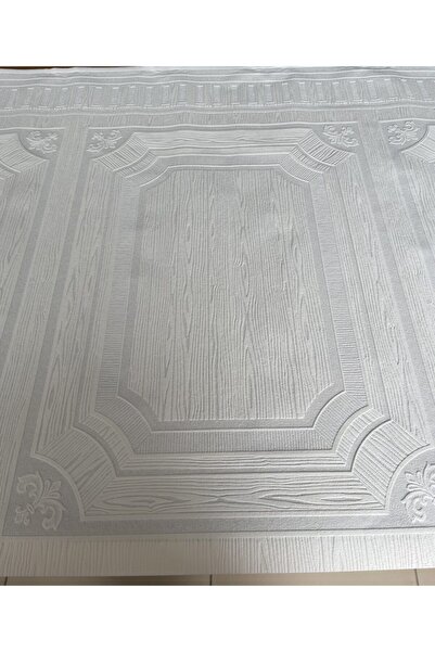 BAŞYAPI DİZAYN Eteklik Kırık Beyaz Boyanabilir Desenli Ithal Duvar Kağıdı (5M²)