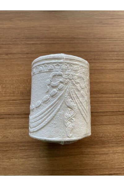 BAŞYAPI DİZAYN Boyanabilir Kırık Beyaz Desenli Bordür (10MX13CM)