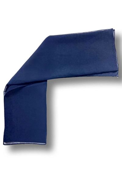 MinaCarin Φουλάρι σιφόν μπλε Navy