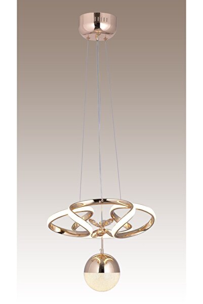 HİRALUCE Darius 3 Renk Kumandalı Ve Dimmerli Gold ( Sarı Beyaz Ve Gün Işığı ) Luxury Led Kristal Taşlı Avize