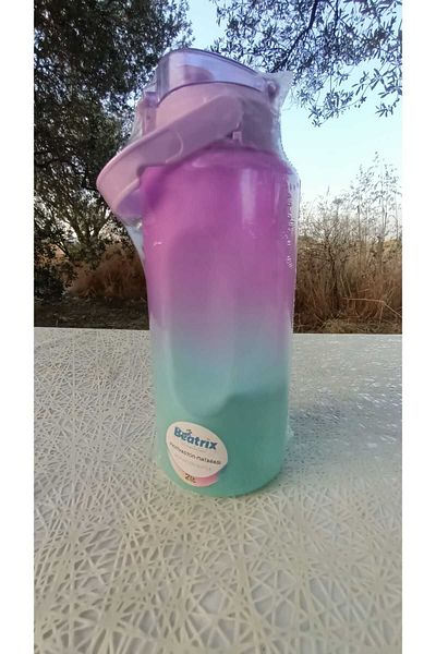 Emsal Grup 2 Lt Sports Gym Water Bottle - Bpa Free Motivational Water Bottle 1 Piece