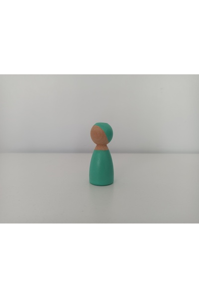 Gepetto لعبة Pegdoll الخشبية الخضراء - بيبي مينت