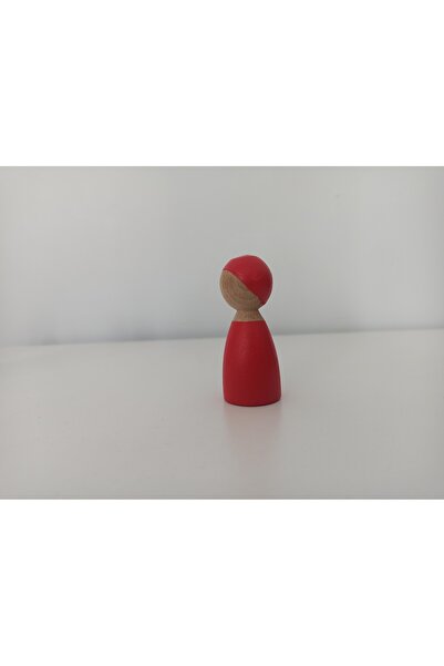 Gepetto Red Wooden Toy Pegdoll - Baby