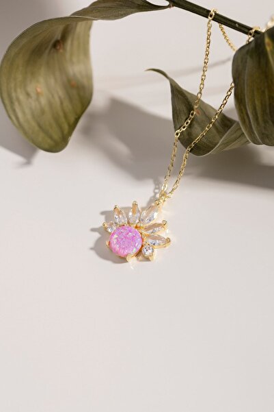 Else Silver Opal Taşlı Gümüş Sultan Kolye