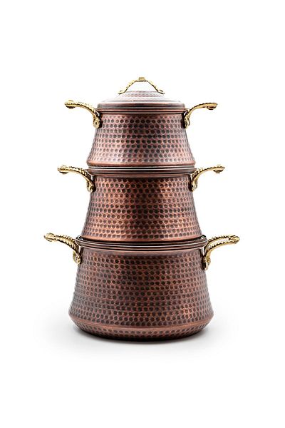 Handygoo Old Town Copper Pot and Cut Set