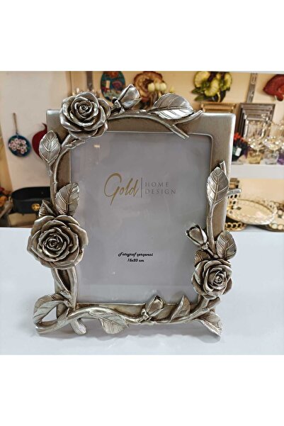 Gold home design Fotoğraf Çerçevesi Gül Desenli 15x20