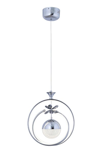 HİRALUCE Fault 3 Renk Krom ( Sarı Beyaz Ve Gün Işığı ) Luxury Led Kristal Taşlı Avize Concept