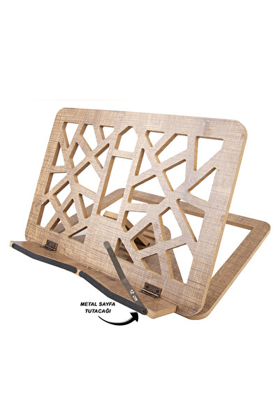 Utrucce Ahşap Masaüstü Kitap Tutuculu Rahle