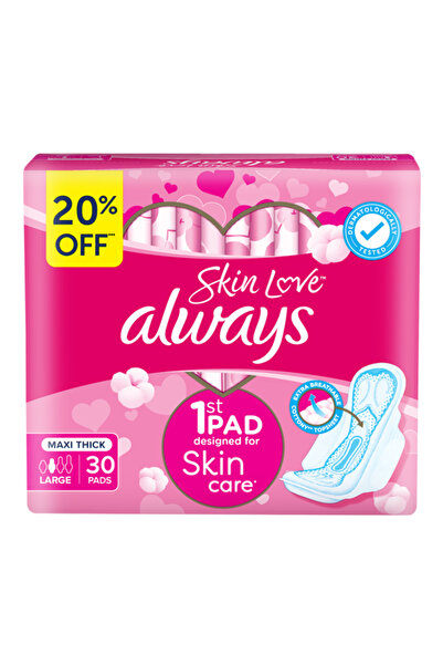 Always فوط سكين لاف 30 فوطة سميكة كبيرة